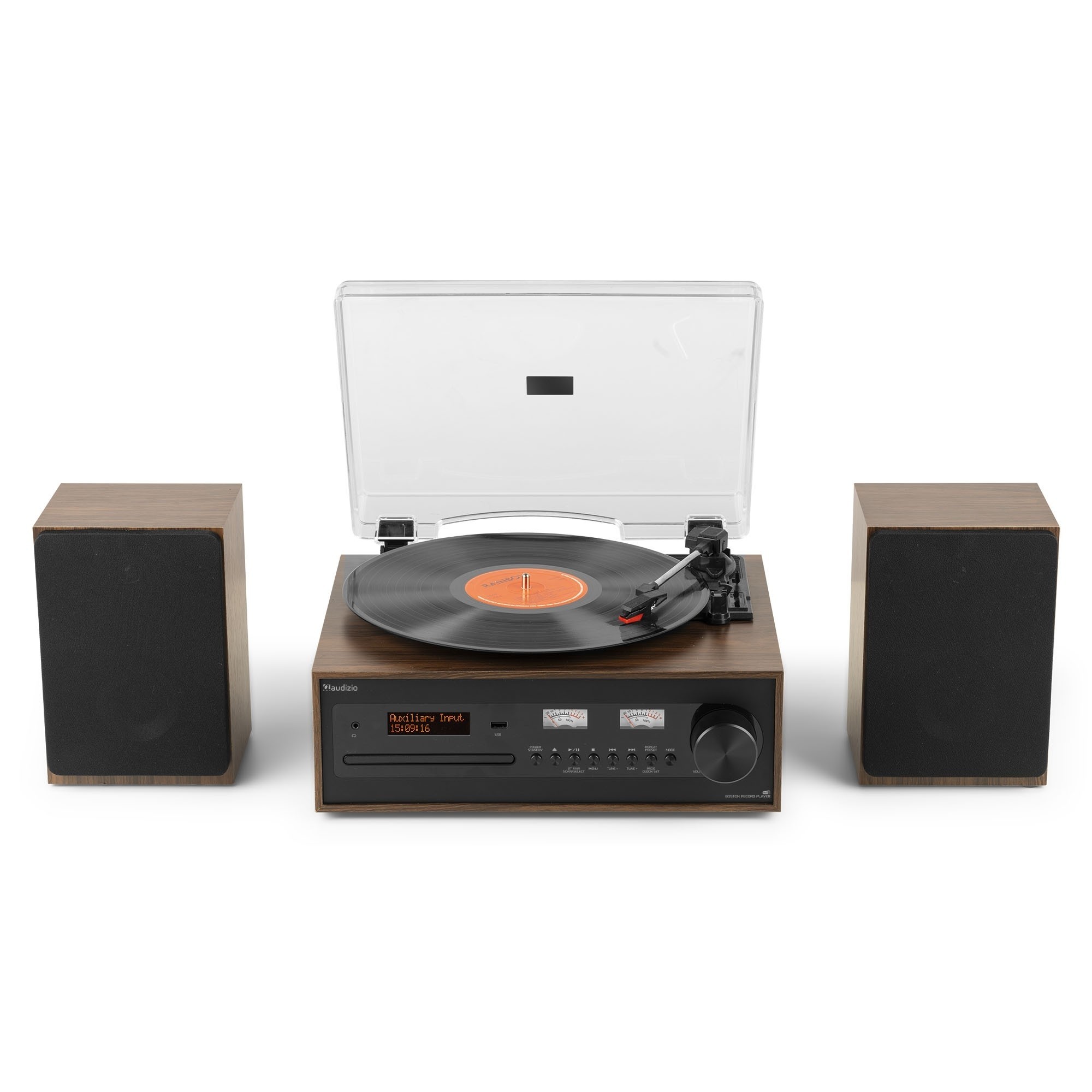 BOSTON Set pick-up cu boxe, 50W, Bluetooth/USB/SD/CD/DAB+, Audizio