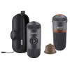 Kit: aparat portabil de cafea cu carcasă Nanopresso Elements, negru + accesoriu pentru Nanopresso, pentru capsule Nescafé Dolce Gusto, WACACO