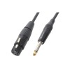 Cablu XLR mama - Jack 6,3mm mono tata 6m PD Connex