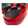 Sistem de karaoke piedestal cu covor mat luminos, Bluetooth/USB, 2x microfoane, rosu, Fenton KSM15R