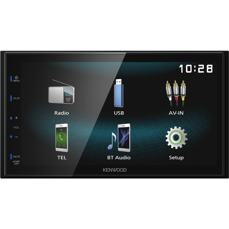Radio player auto cu navigatie 2DIN, 6.8 inch, USB/Bluetooth, compatibil iOS, Kenwood