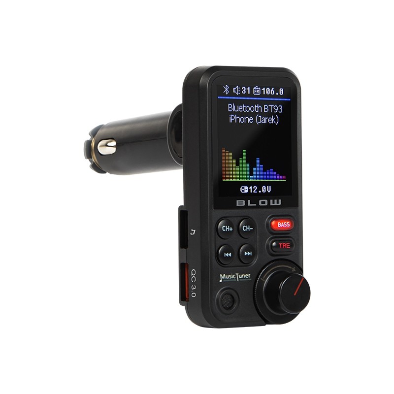 Transmițător FM cu Bluetooth 5.0 + Quick Charge 3.0 Blow