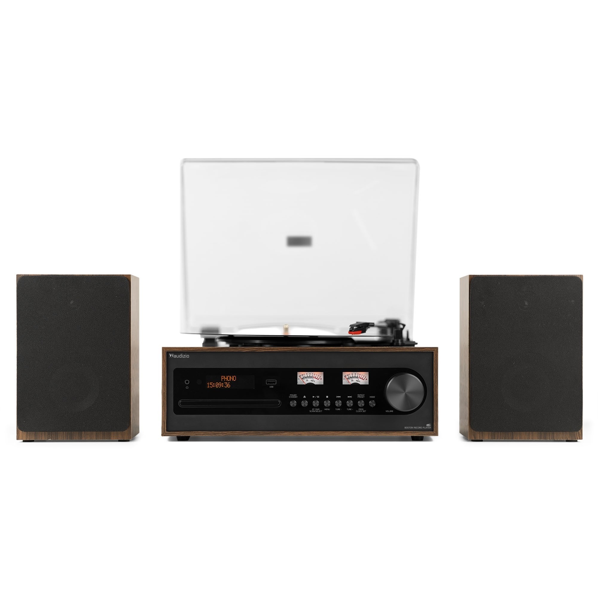 BOSTON Set pick-up cu boxe, 50W, Bluetooth/USB/SD/CD/DAB+, Audizio