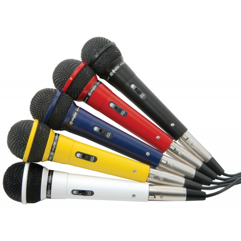 DM120 Set de microfoane karaoke dinamice, 600Ohms, 5 culori, Fenton