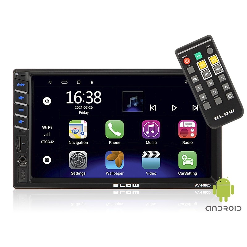 Radio 2DIN, 7", 4x50W, Bluetooth/GPS, Android,  Blow AVH-9920