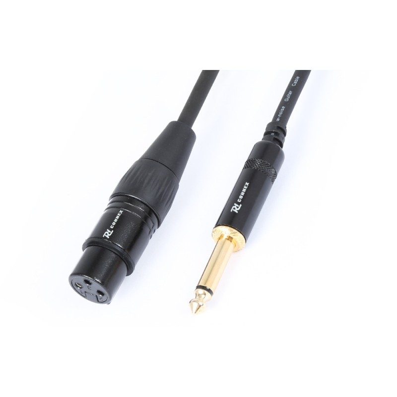 Cablu XLR mama - Jack 6.3mm mono tata 0.15m PD Connex CX135