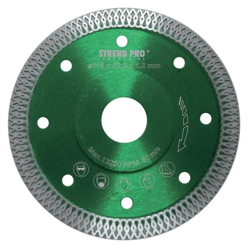 Disc diamantat, 115x22.2x1.2 mm, Strend Pro Industrial