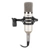 CM400 Microfon profesional de studio cu condensator, argintiu, Vonyx