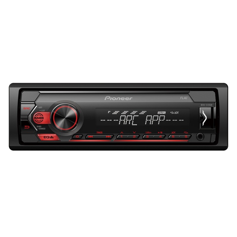 Player Radio auto 1-DIN cu MP3/USB, 4x50W, Pioneer MVH-S120UB