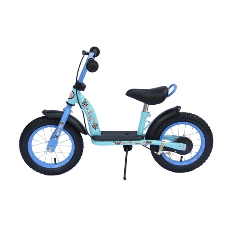 Bicicleta fara pedale pentru copii, roti de 12”, albastru, Spartan Trainer