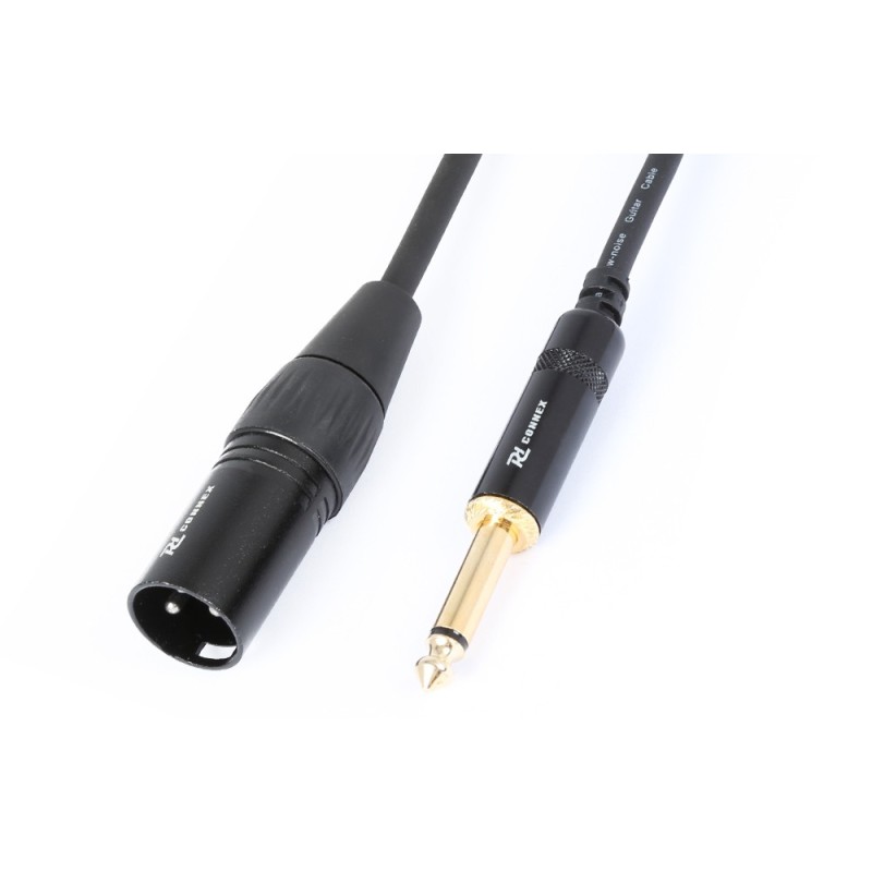 Cablu XLR tata - Jack 6.3mm mono tata 0.15m PD Connex CX131