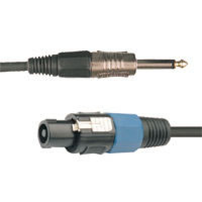 Cablu difuzor 2P; NL2-tata cu jack 6,3mm tata, 15 m