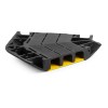 CB3C Rampa/platforma de protectie pentru cabluri, colt, 3 canale, negru/galben, Power Dynamics