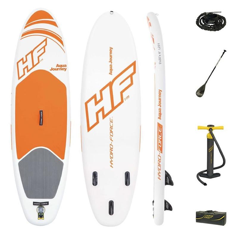 Set placă de surf cu accesorii, 110kg, 274x76 cm, Bestway HYDRO-FORCE Aqua Journey 65302