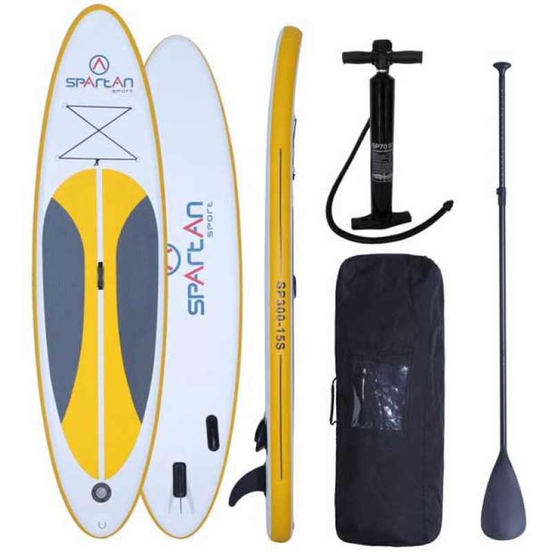 Set paddleboard cu accesorii, 130kg, 300x76x15 cm, Spartan SP-300-15S