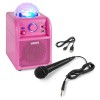SBS50P Boxă de karaoke cu lumini LED, 50W, Bluetooth, roz, Vonyx