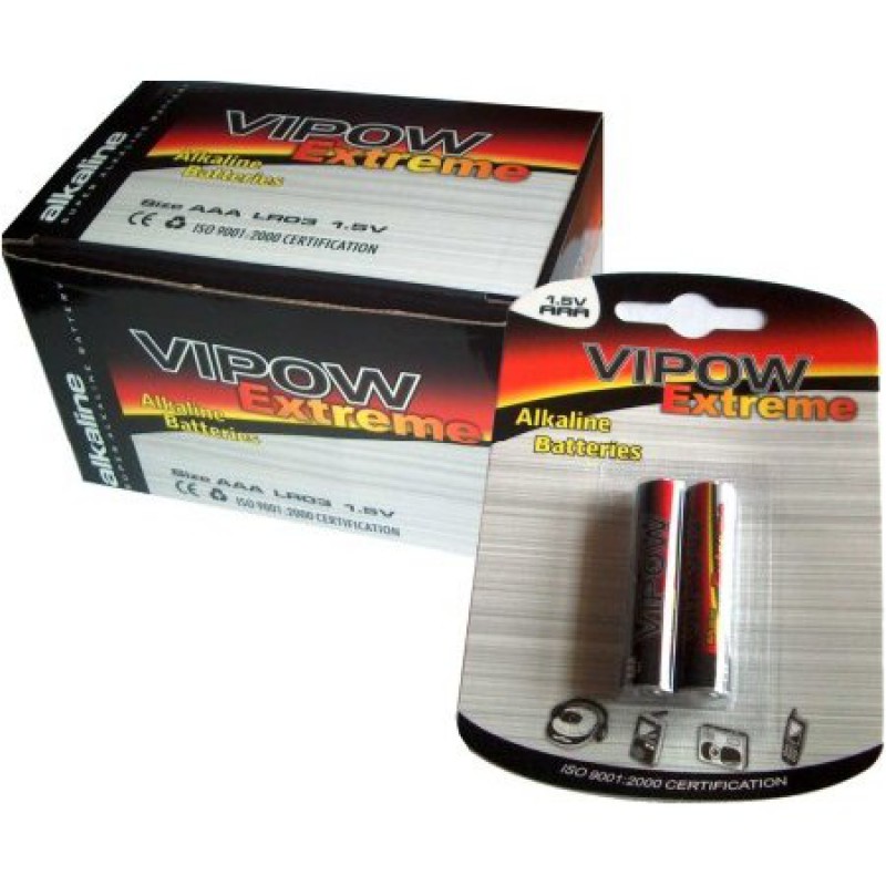 Baterie Vipow Extreme R3 super alcalina, 2buc/blister, pret/blister