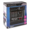 AM5A Mixer activ cu 5 canale, 2x175W, DSP/Bluetooth/USB/SD/MP3, Vonyx