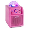 SBS50P Boxă de karaoke cu lumini LED, 50W, Bluetooth, roz, Vonyx