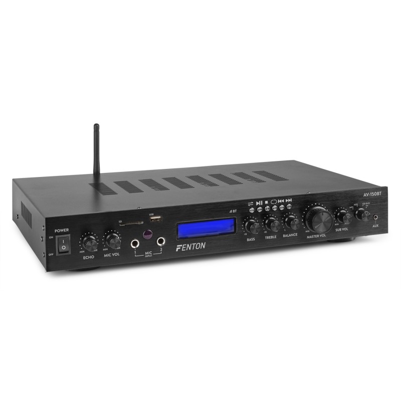 AV-150BT Amplificator home theatre cu 5 canale, 400W, Bluetooth/USB/SD, Fenton
