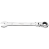 Cheie combinata fixa inelara cu articulatie si clichet, 32 x 390 mm, Neo