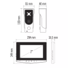 Videointerfon cu 2 intrări, ecran LCD color 7", unitate exterioara, argintiu, Emos