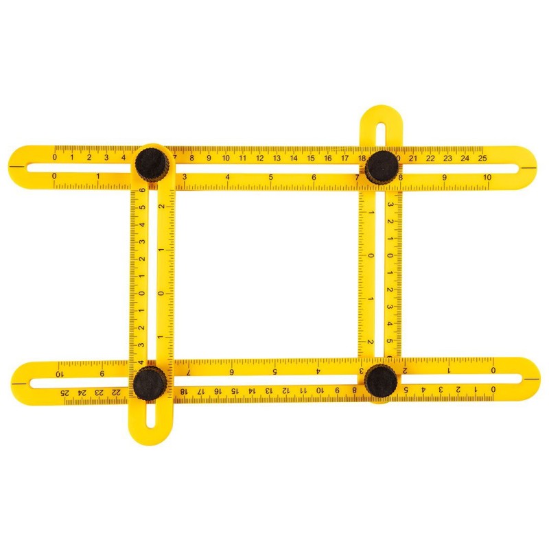Riglă unghiulară din plastic, 30x17.5 cm, Topex