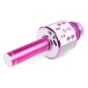 KM01 Microfon de karaoke cu difuzor, Bluetooth/USB/SD, roz, Max
