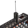 Kit sonorizare portabil: 2x boxe pasive, 12", 150W RMS, Max MAX12 + Mixer activ cu 4 canale, Bluetooth/USB/SD, 150W RMS, Power Dynamics PDM-C405A + Microfon fara fir UHF, Vonyx WM55