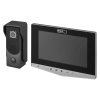 Videointerfon cu 2 intrări, ecran LCD color 7", unitate exterioara, argintiu, Emos