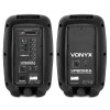 VPS082A Kit sonorizare 2x8" activ+pasiv  Bluetooth/USB/SD 2x50W Vonyx