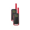 Set 2 stații radio PMR portabile + încărcător Motorola Talkabout T62, roșu