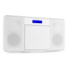 NIMES Sistem stereo Hi-Fi, 50W, Bluetooth/CD/USB/FM, alb, Audizio