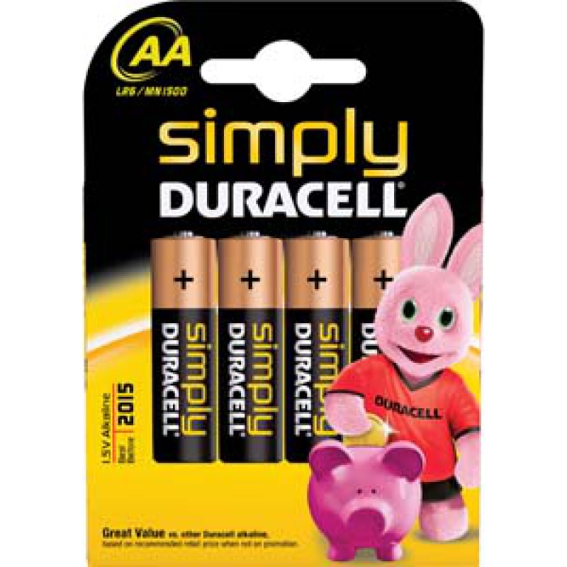Baterie Duracell simply LR06, pret/blister