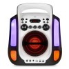 SBS30W Sistem de karaoke, Bluetooth/USB/CD, 2 microfoane cu fir, alb, Fenton