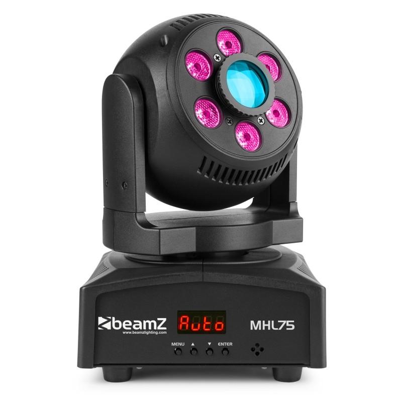 MHL75 MovingHead cu efect Spot/Wash, DMX, LED RGBW, BeamZ
