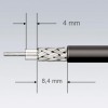 Dezizolator de cabluri coaxiale, 105mm, Knipex 16 60 05 SB
