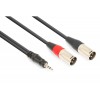 Cablu 2x XLR Tata - Jack Stereo 3.5mm Tata 1.5m