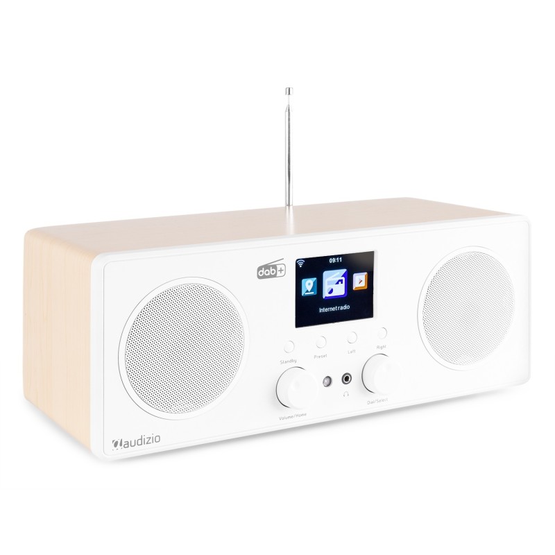 BARI Radio Wi-Fi, 50W, Tuner DAB+, Bluetooth, alb, Audizio