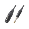 Cablu XLR mama - Jack 6,3mm mono tata 3m PD Connex