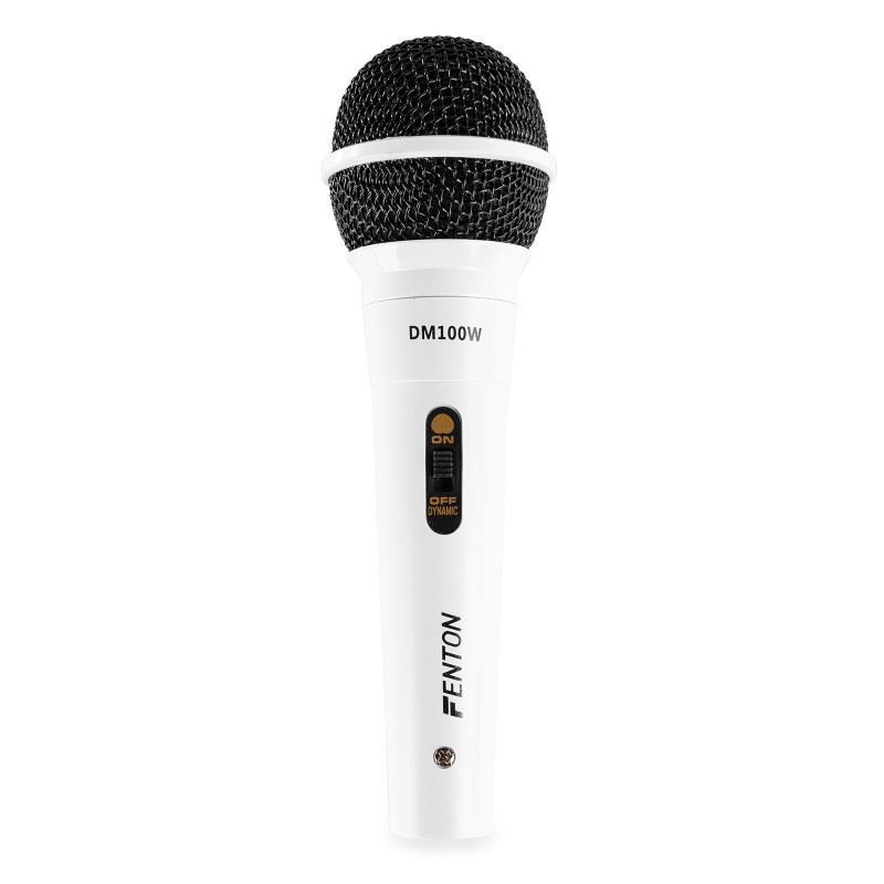 DM100W Microfon dinamic, 600Ohm, alb, Fenton