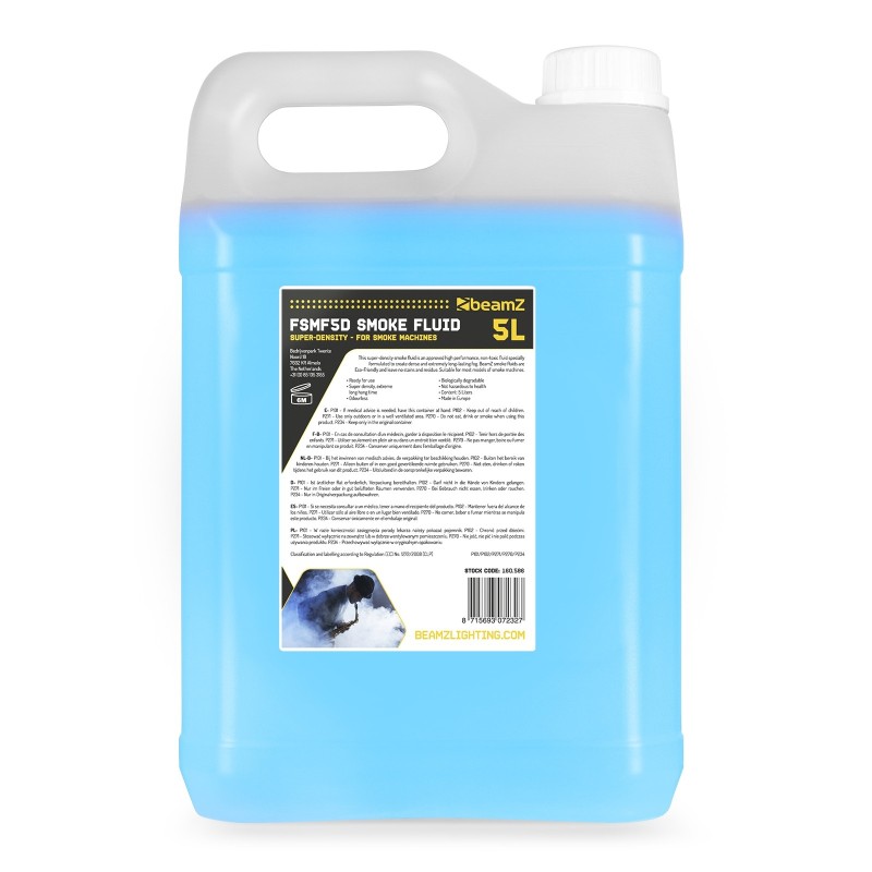 FSMF5D Lichid de fum de inalta densitate, albastru, 5 litri, BeamZ